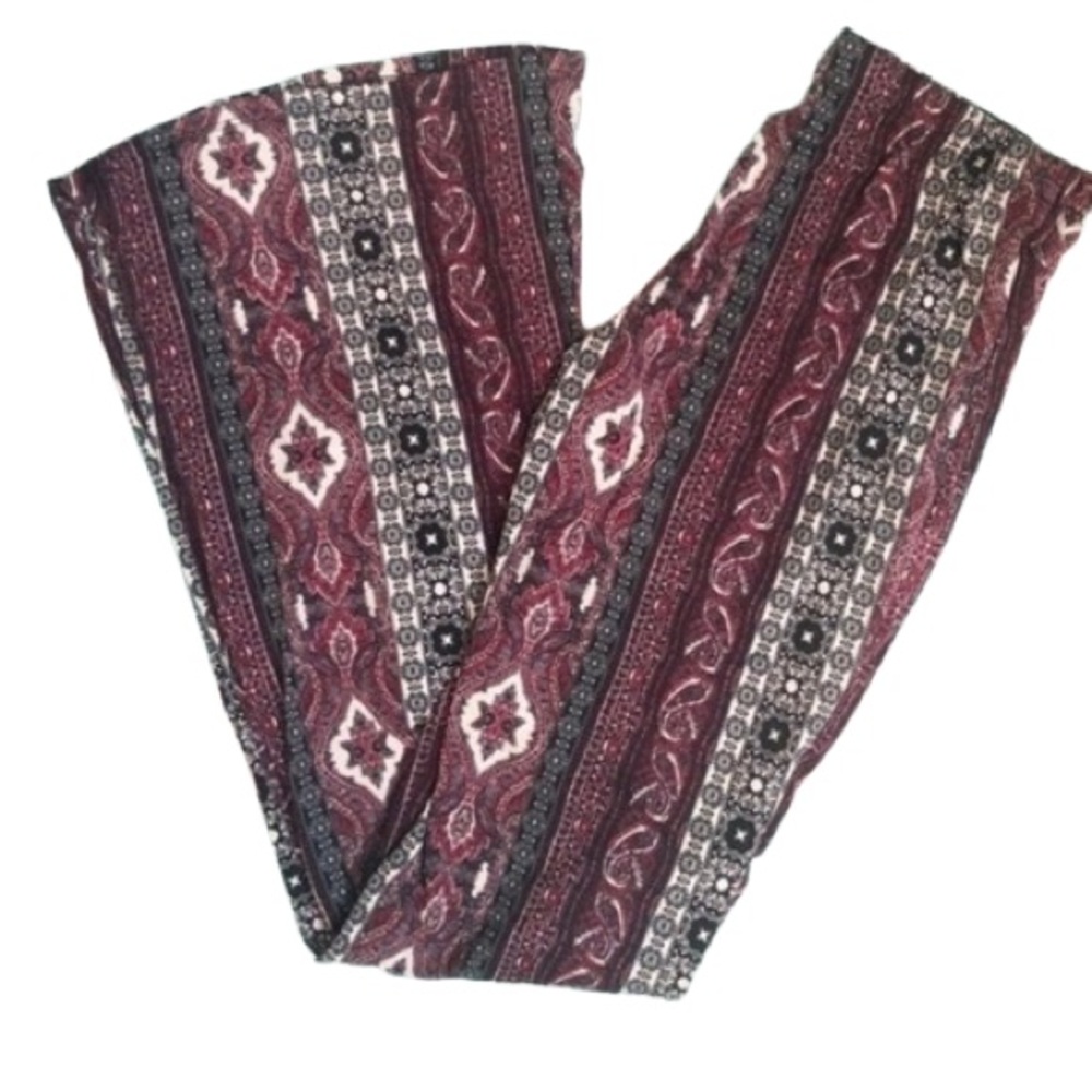 Pink Peony Pattern Pants‎